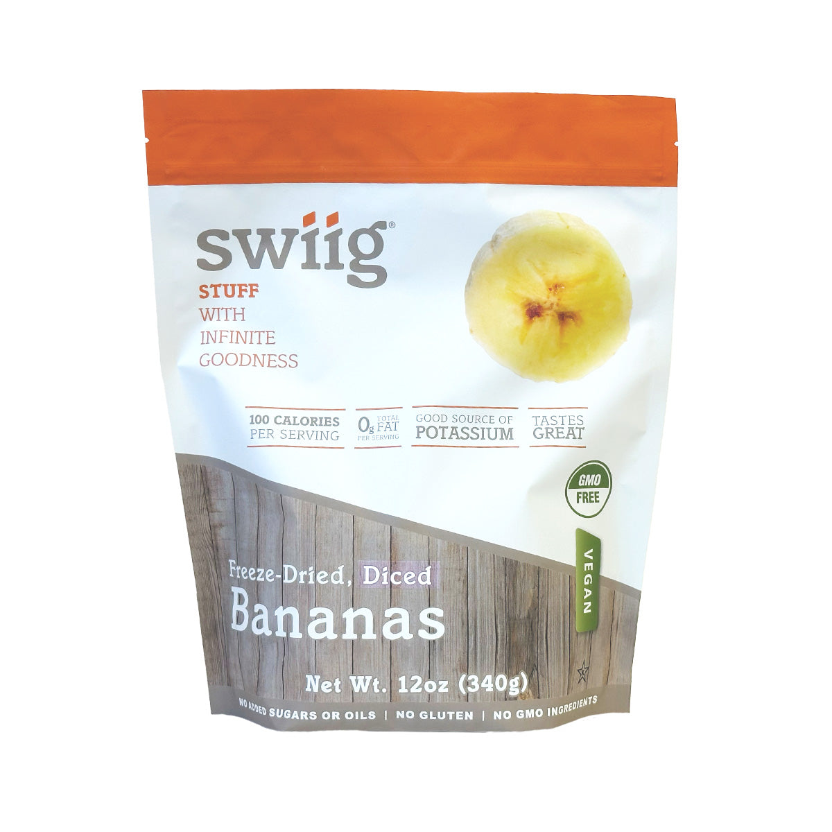 Freeze-Dried Bananas 12oz - swiig