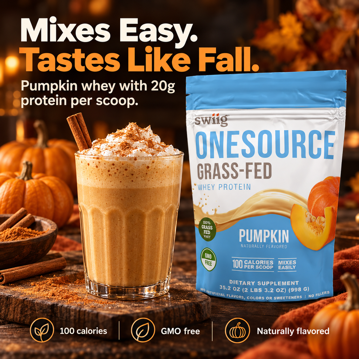 OneSource Whey Pumpkin 2.2lb