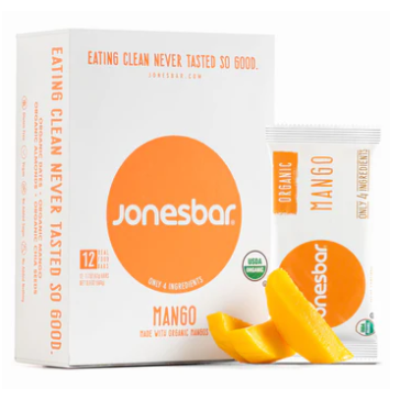 Jones Bar Organic Mango - 12ct - swiig