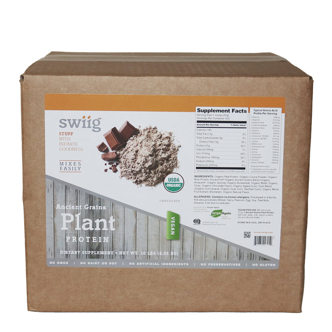 Organic Chocolate Ancient Grains Plant Protein - swiig