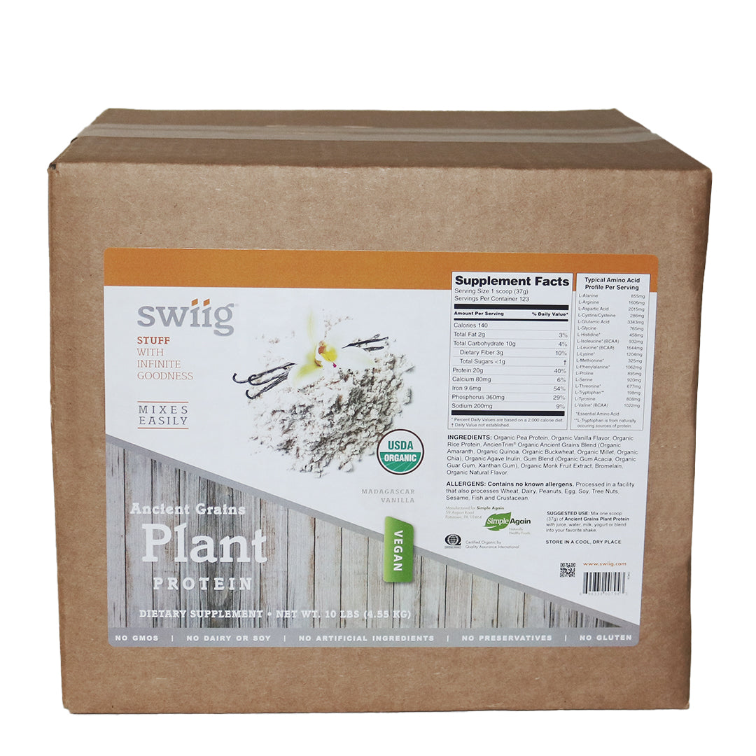 Organic Vanilla Ancient Grains Plant Protein - swiig