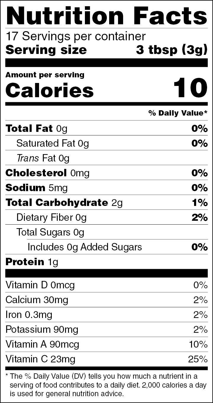 Organic Freeze-Dried, Chopped Kale - 1.8oz - swiig