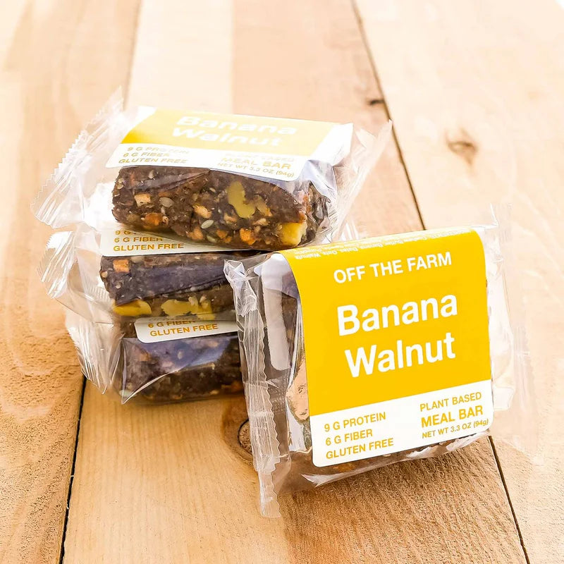 Off The Farm Banana Walnut Energy Bar 12ct