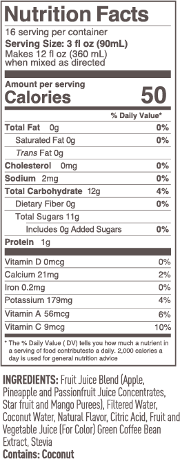 Smartfruit Refreshers Revive - Starfruit, Passion Fruit, Mango