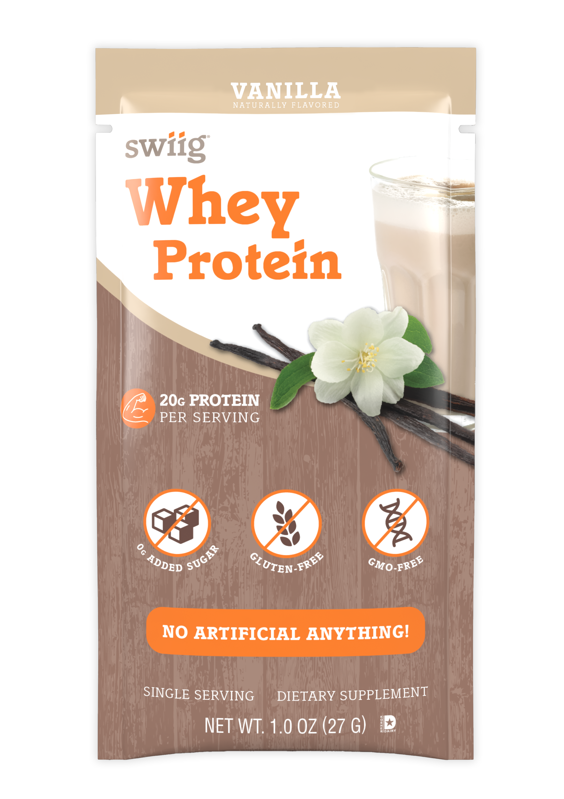*swiig Single Serve Whey Vanilla 10pk