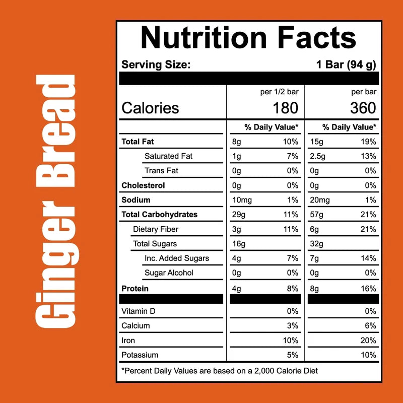 Off the Farm Gingerbread Meal Bar – 12ct