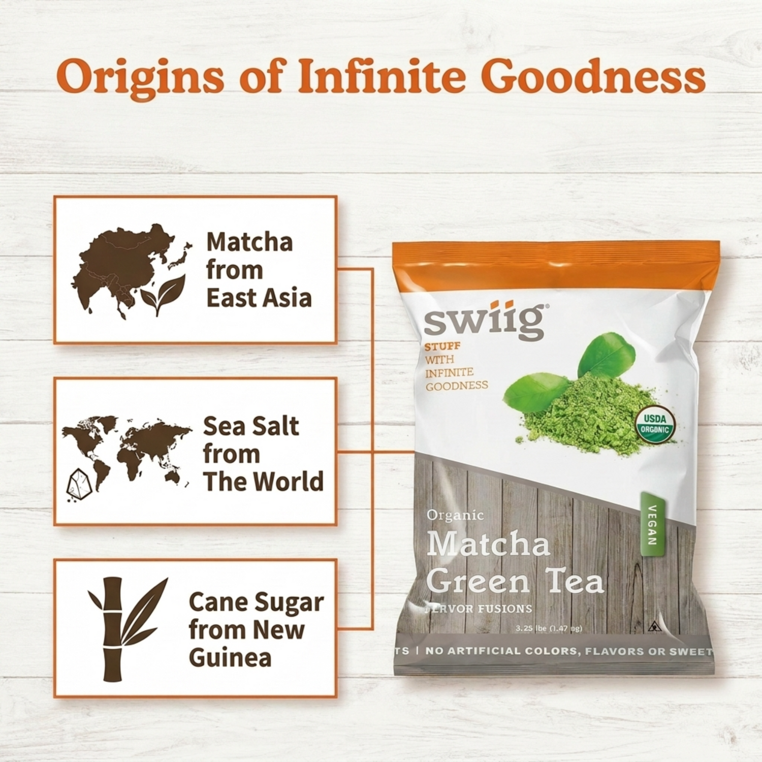 Flavor Fusion Organic Matcha Green Tea Latte - swiig