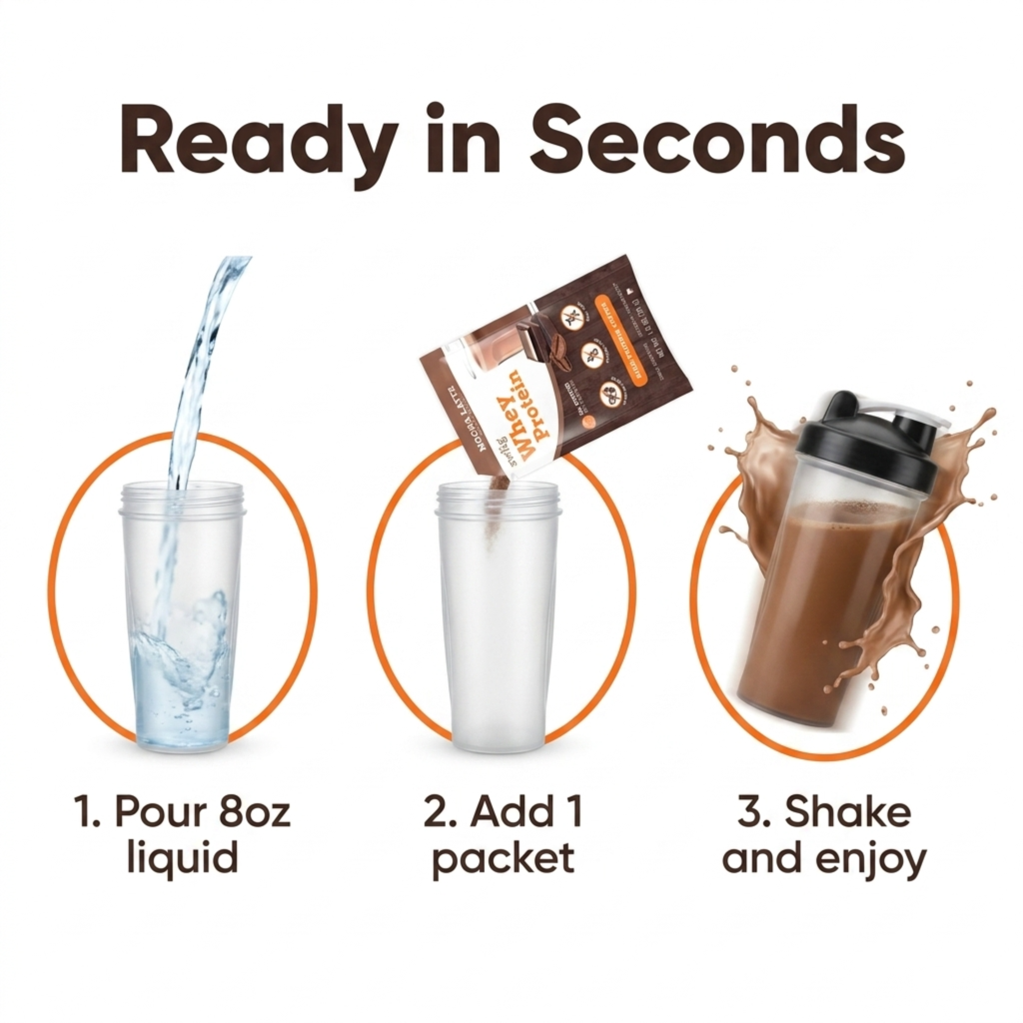 swiig Single Serve Whey Mocha Latte 10pk