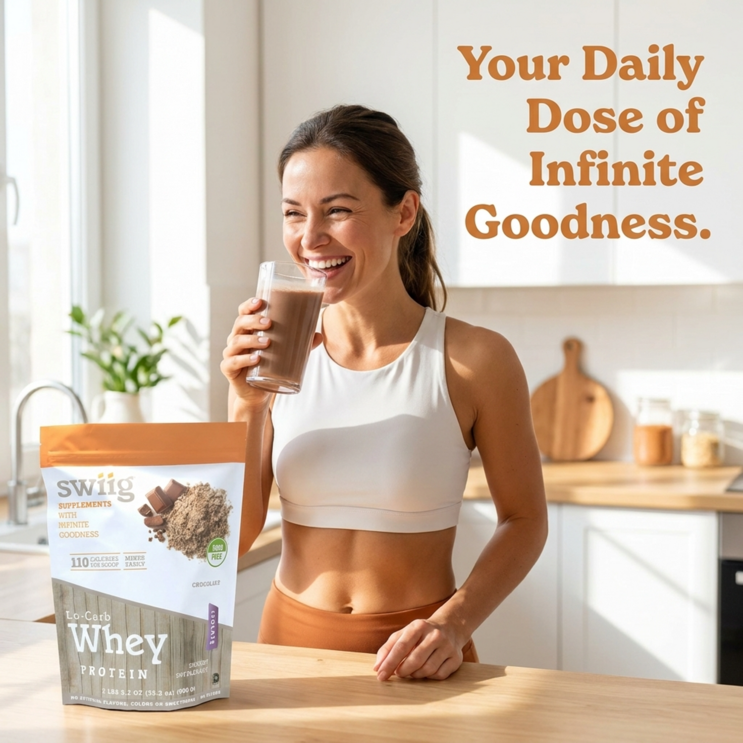Chocolate Lo-Carb Whey Protein Isolate - swiig