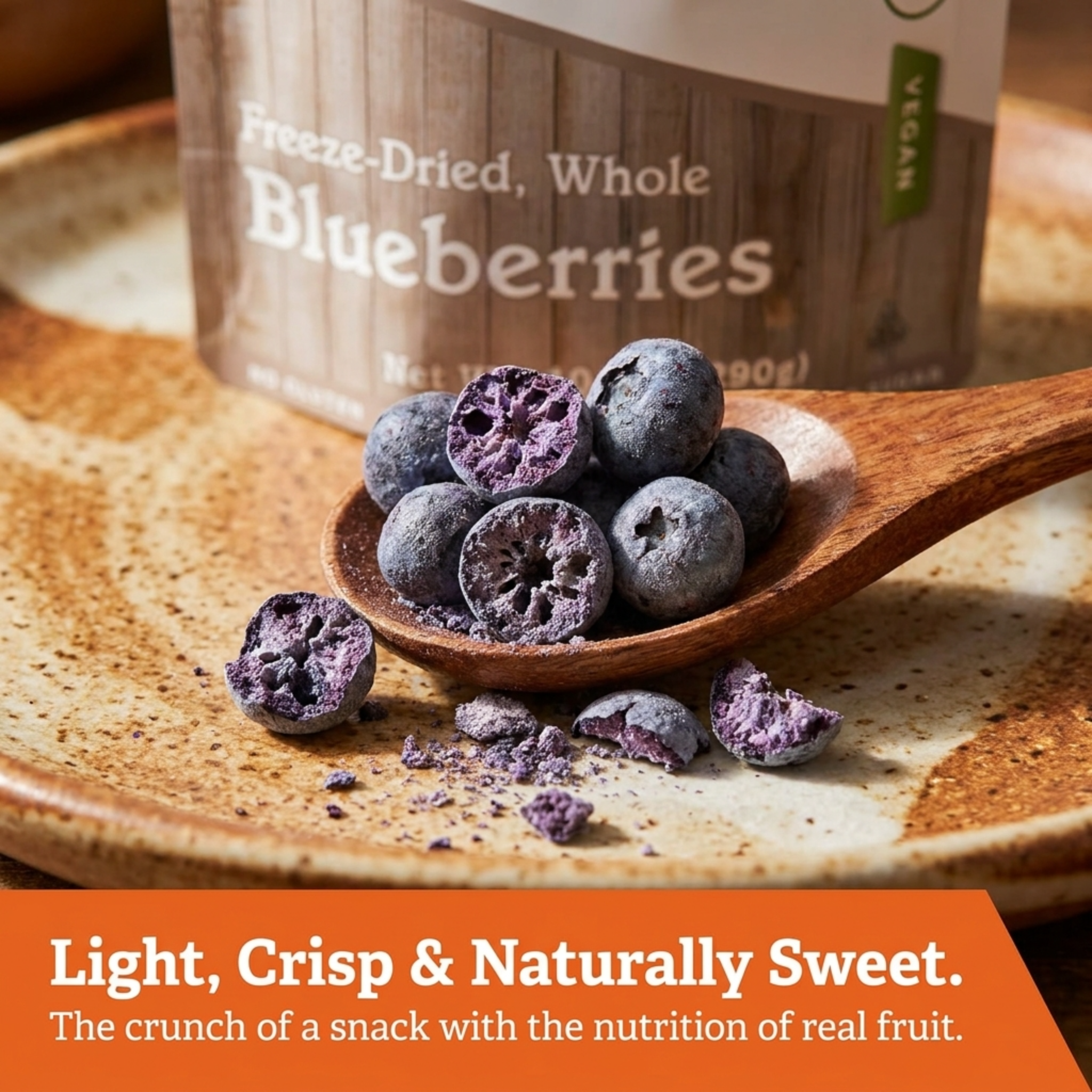 Freeze Dried Blueberries - 10.2oz bag - swiig