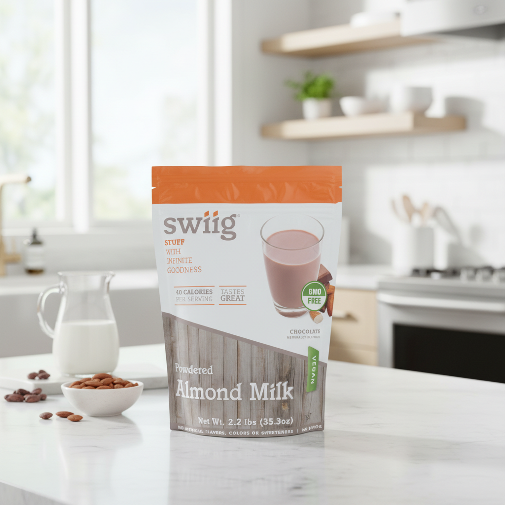 Powdered Chocolate Almond Milk - swiig