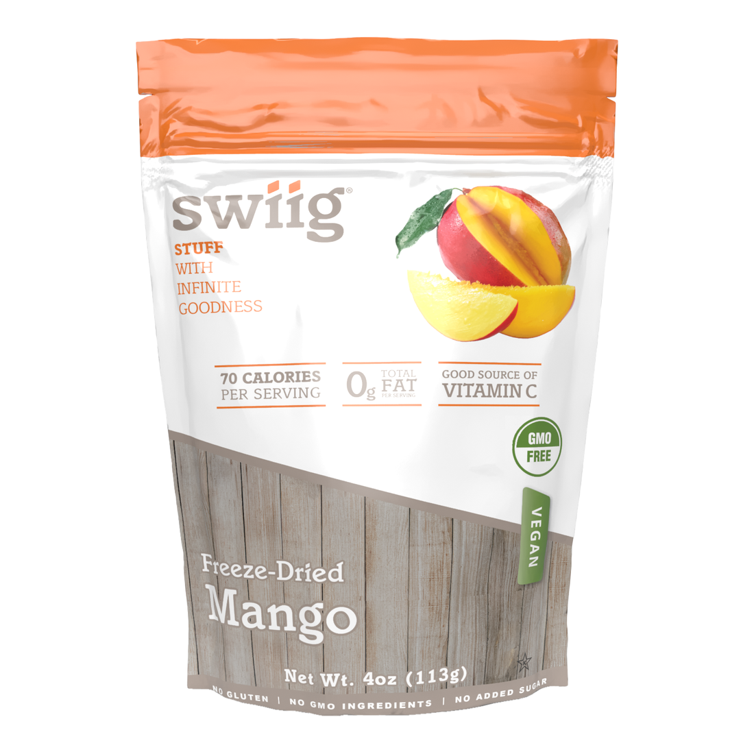 Freeze-Dried Mango 4oz Bag - swiig