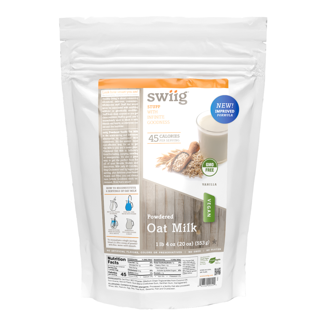 Powdered Vanilla Oat Milk 1lb 4oz