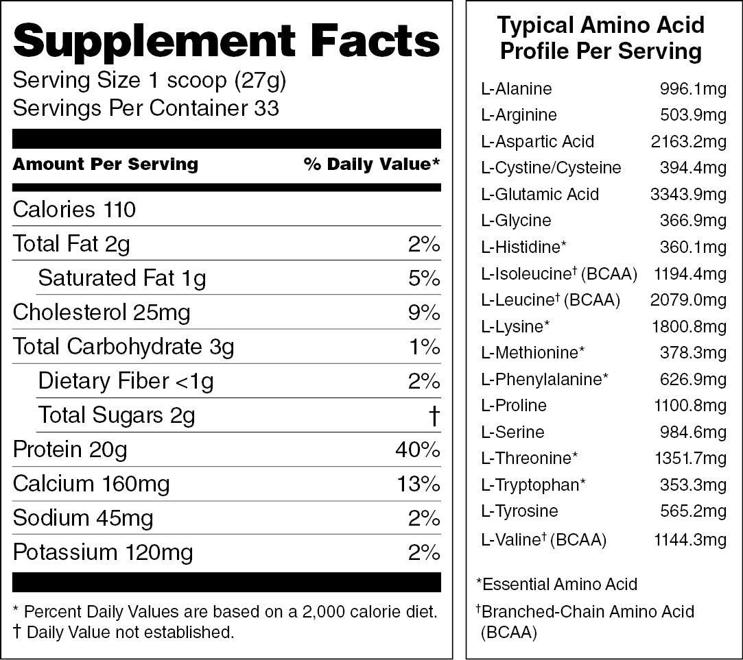 Organic Vanilla Whey Protein Concentrate 2lb