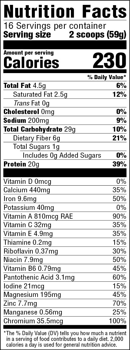 Organic Vanilla SQWARE MEALS - Plant Protein Based - swiig