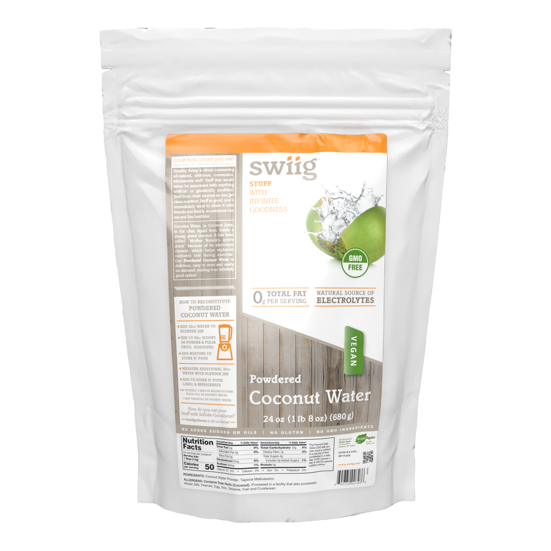 Evaporated Coconut Water - 1.5lb - swiig