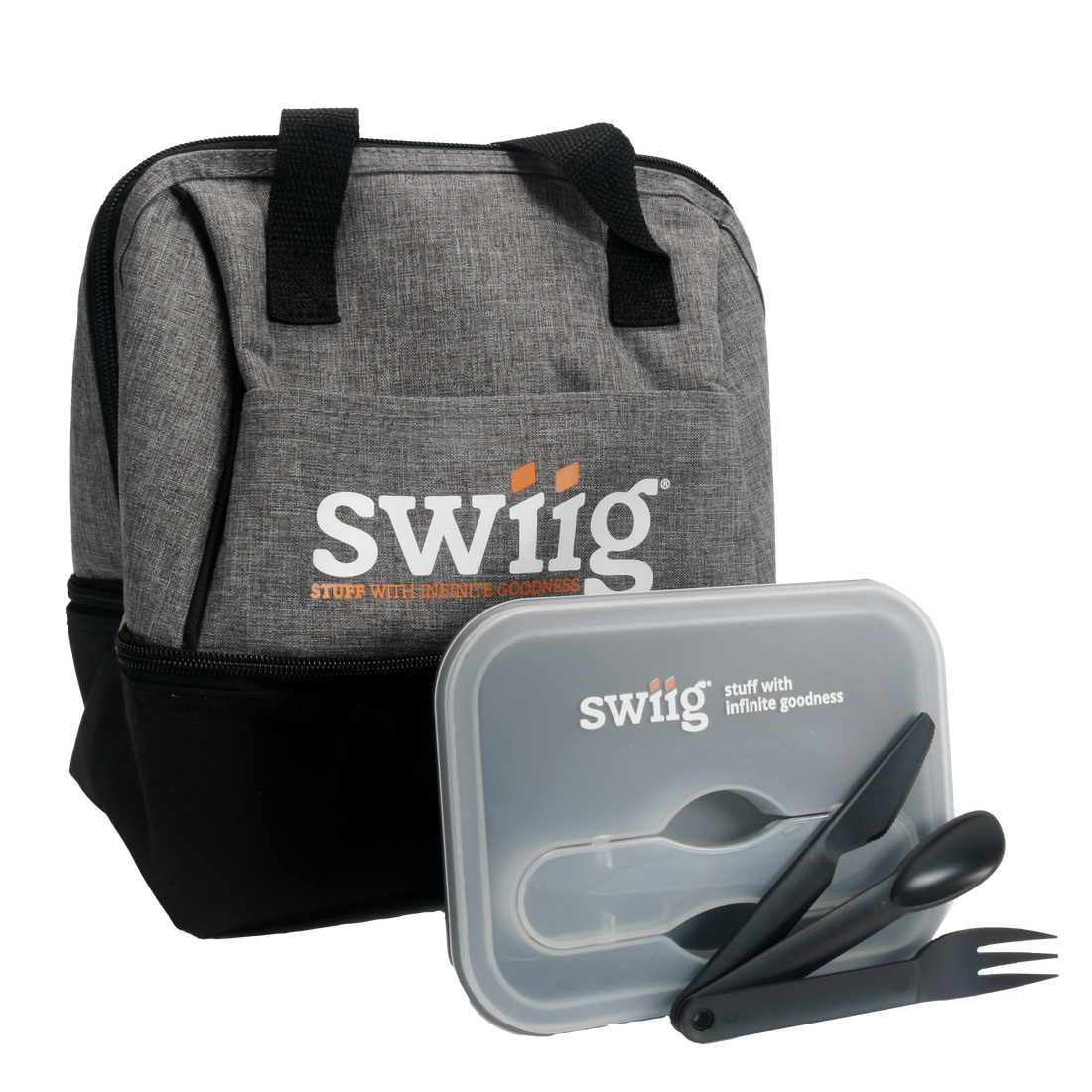 Lunch Cooler Bag and Collapsible Lunch Container