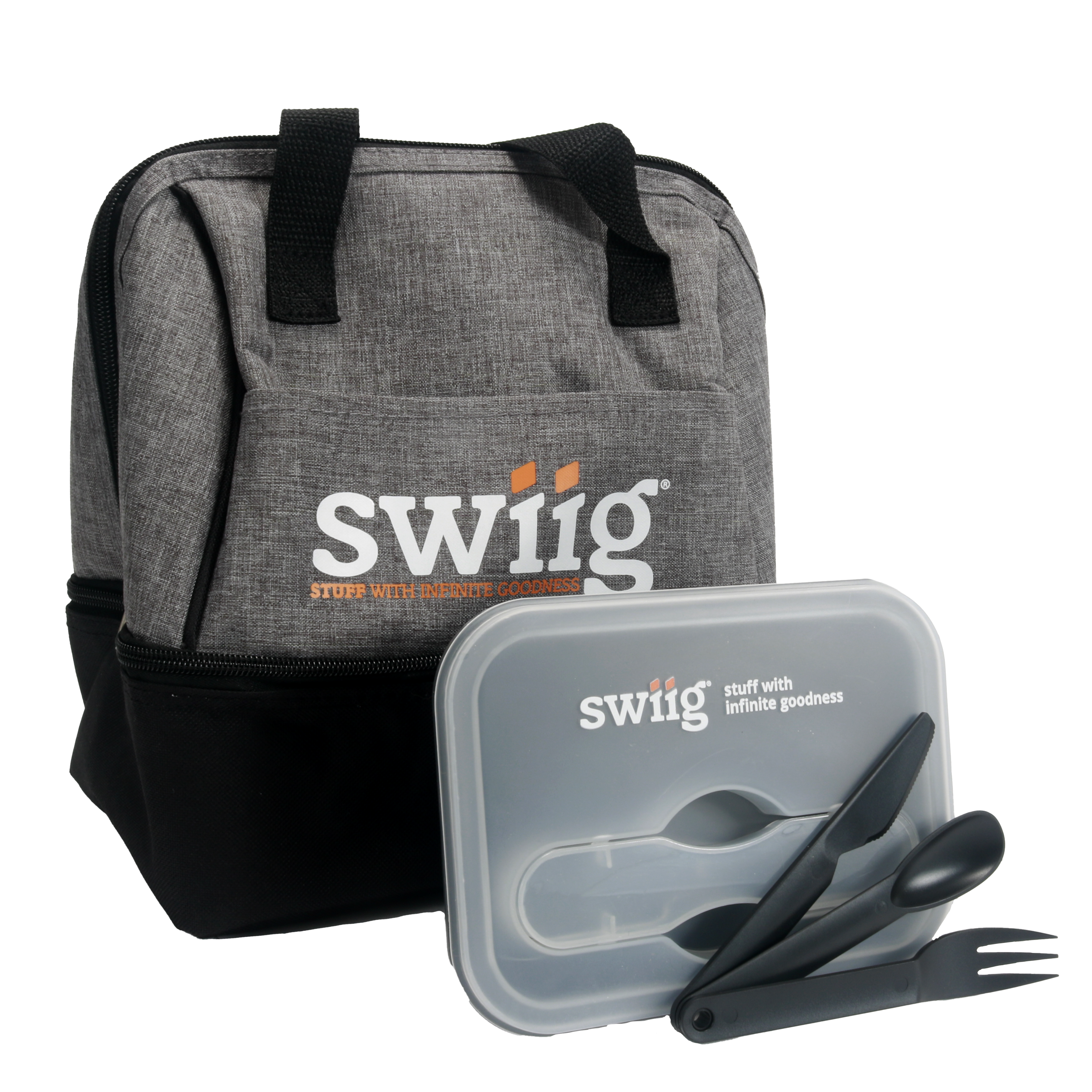 Lunch Cooler Bag and Collapsible Lunch Container