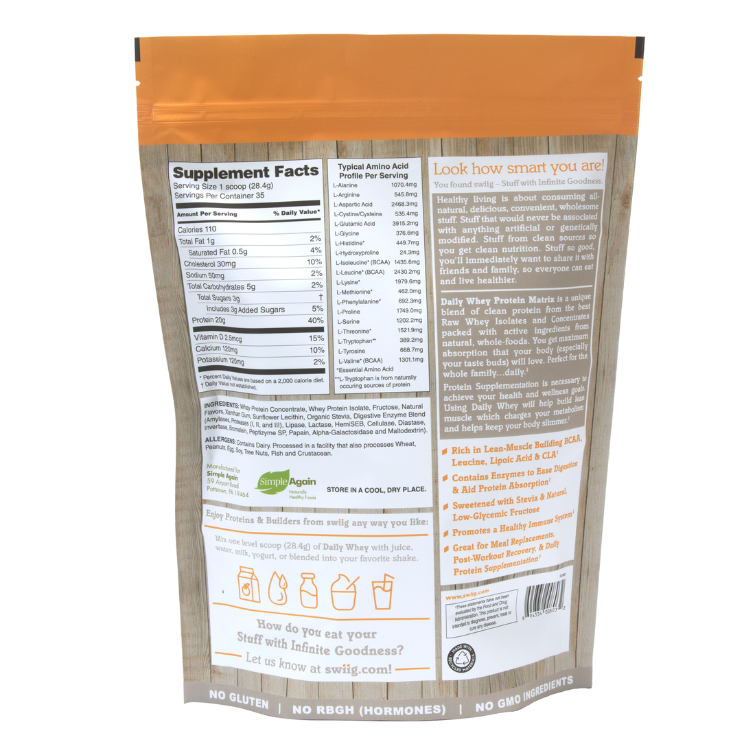 Banana Daily Whey Protein Matrix - swiig