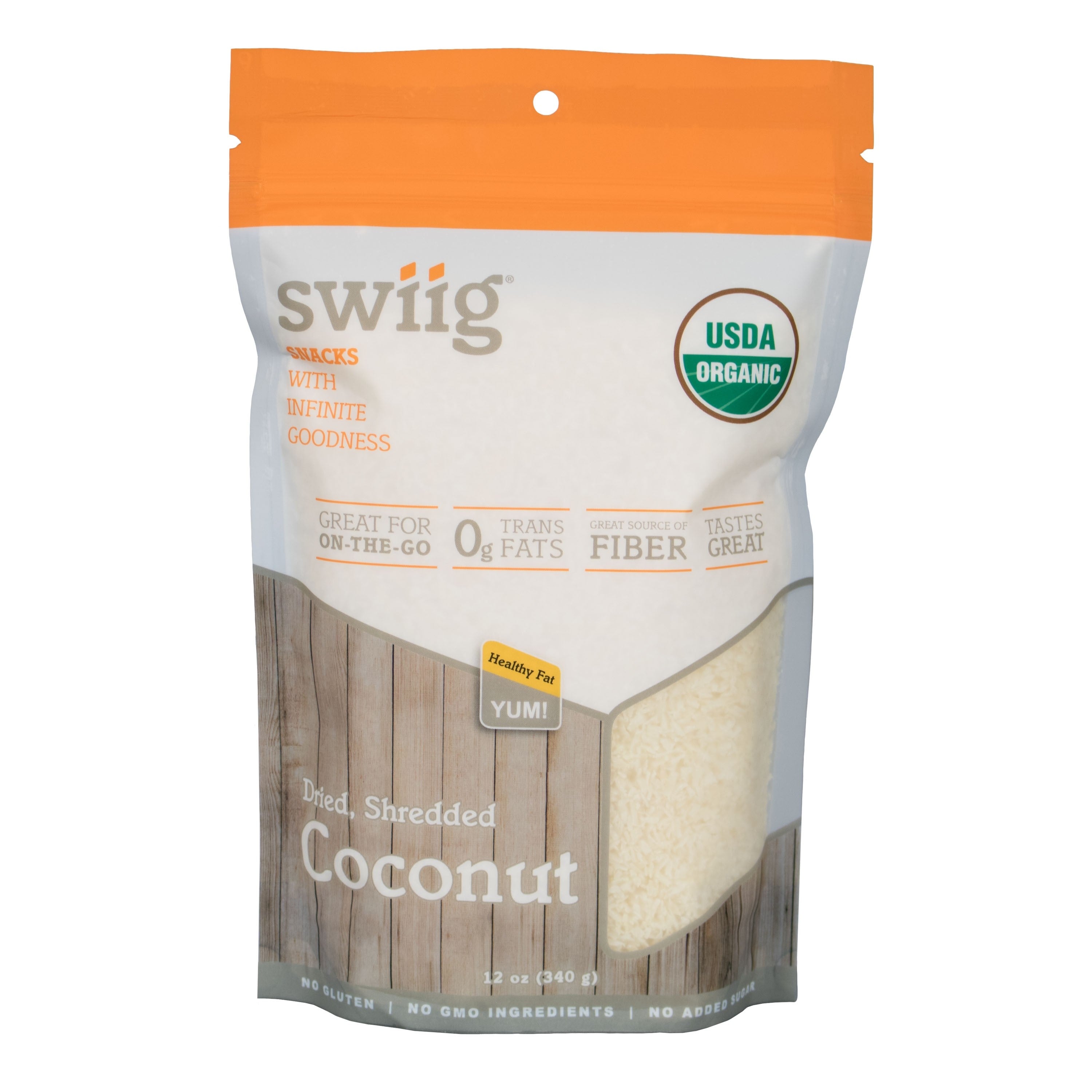 What are some ways to use organic dried shredded coconut?