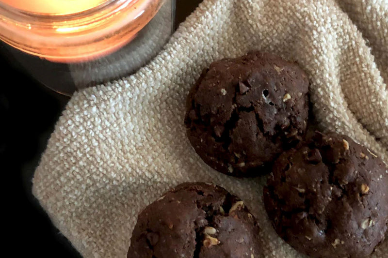 Choco-Almond Protein Cookies
