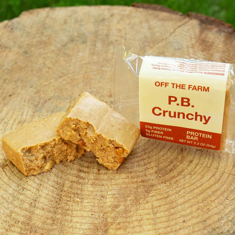 Off The Farm Peanut Butter Crunchy Protein Bar 12ct