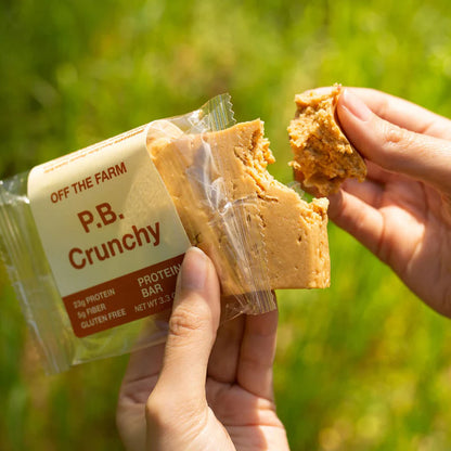 Off The Farm Peanut Butter Crunchy Protein Bar 12ct
