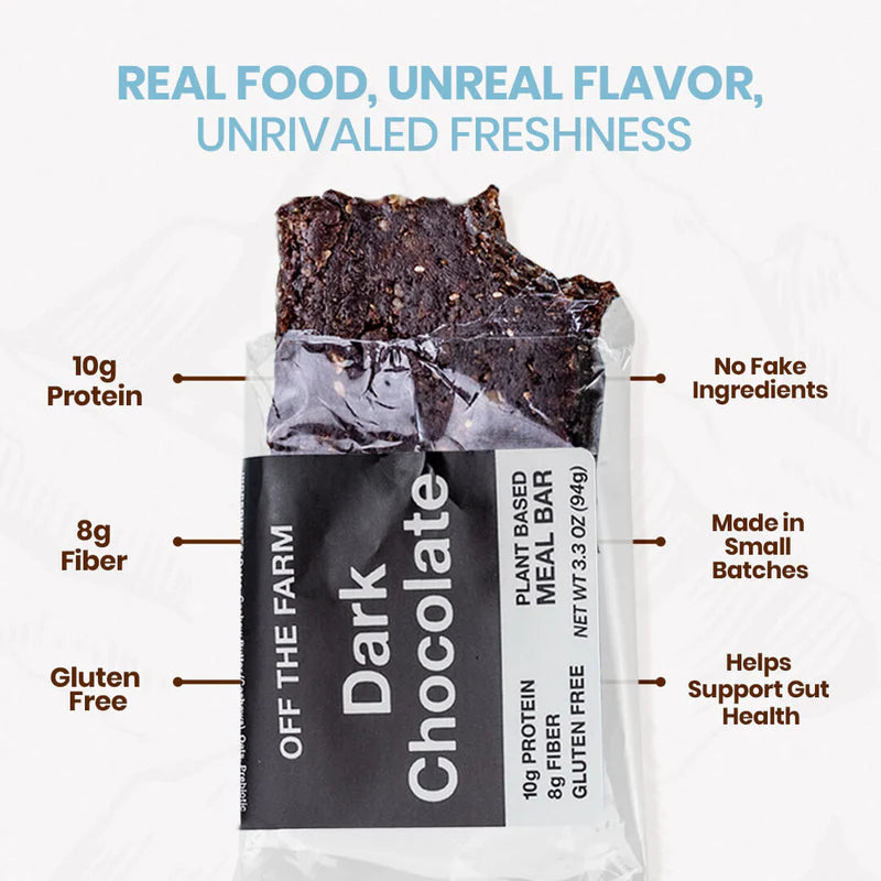 Off The Farm Dark Chocolate Meal Bar 12ct