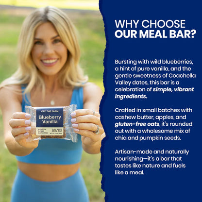 Off The Farm Blueberry Vanilla Meal Bar 12ct