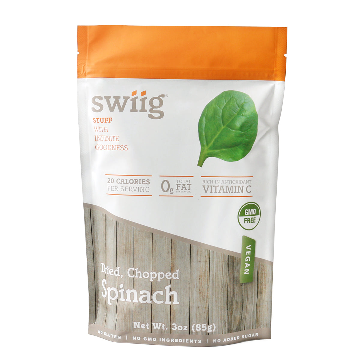 Freeze-Dried, Chopped Spinach, 3oz - swiig