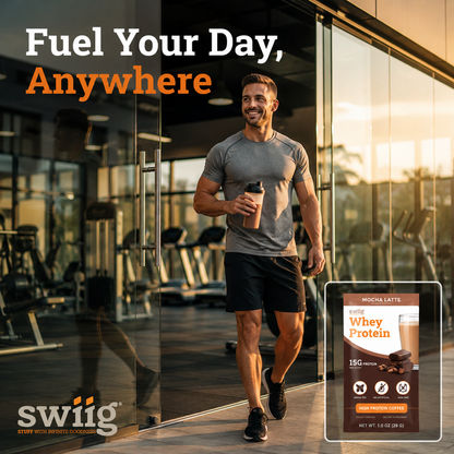 swiig Single Serve Whey Mocha Latte 10pk