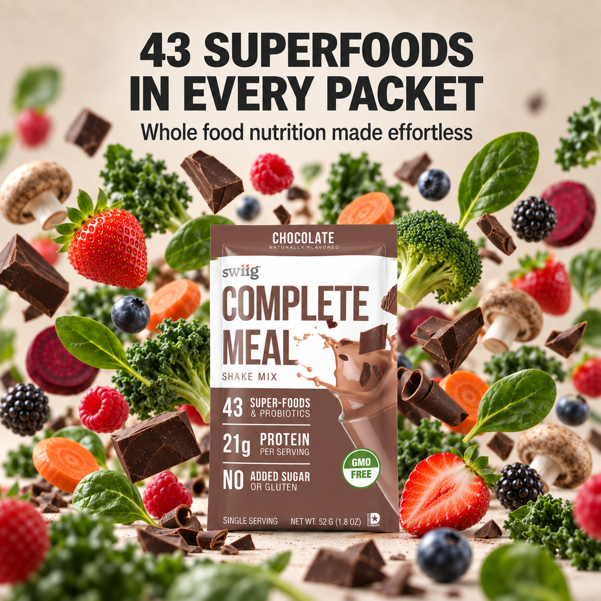 Complete Meal Single Serve Chocolate - swiig