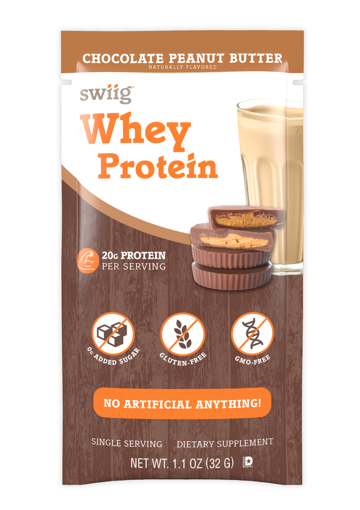 *swiig Single Serve Whey Chocolate PB 10pk