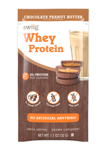 *swiig Single Serve Whey Chocolate PB 10pk