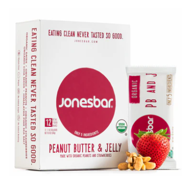 Jones Bar Organic PB&amp;J - 12ct - swiig