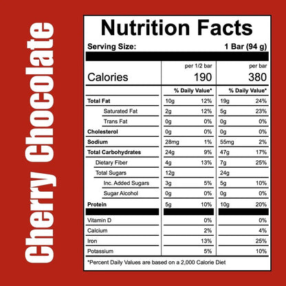 Off The Farm Cherry Chocolate Energy Bar 12ct