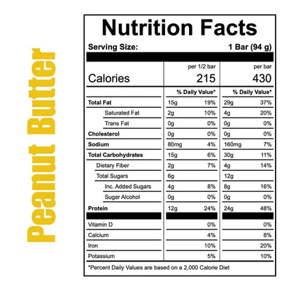 Off The Farm Peanut Butter Protein Bar 12ct