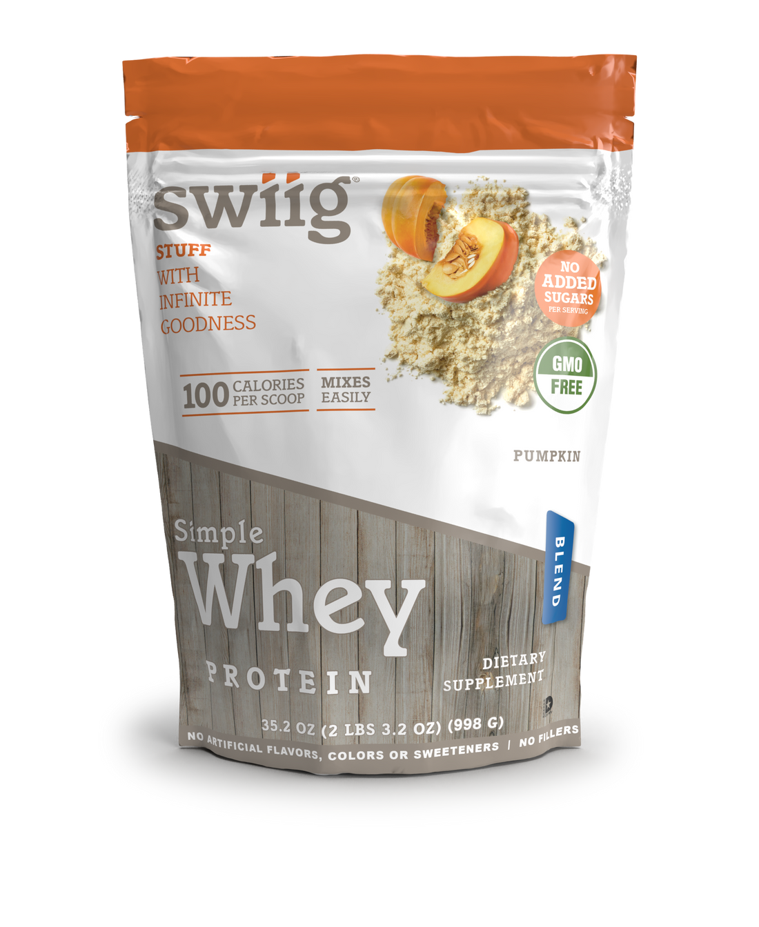 Simple Whey No Sugar Added Pumpkin 2.2 lb - swiig