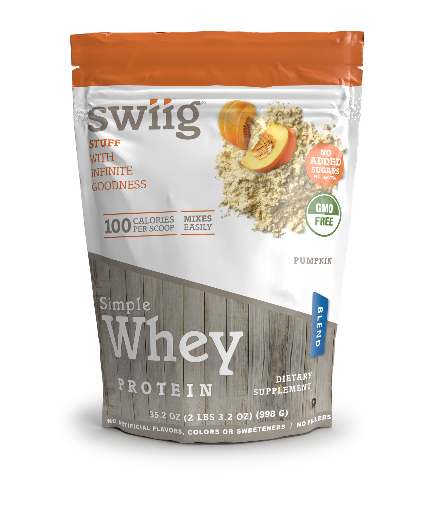 Simple Whey No Sugar Added Pumpkin 2.2 lb - swiig