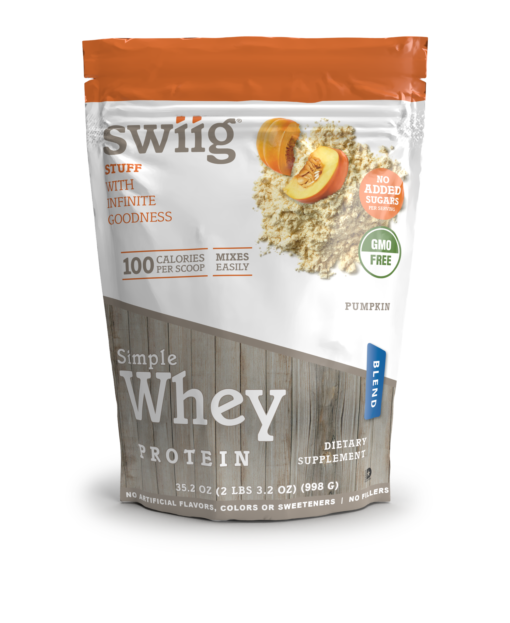 Simple Whey No Sugar Added Pumpkin 2.2 lb - swiig