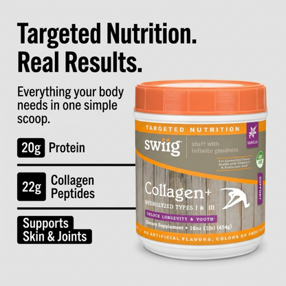 Collagen, Vanilla 1lb - swiig