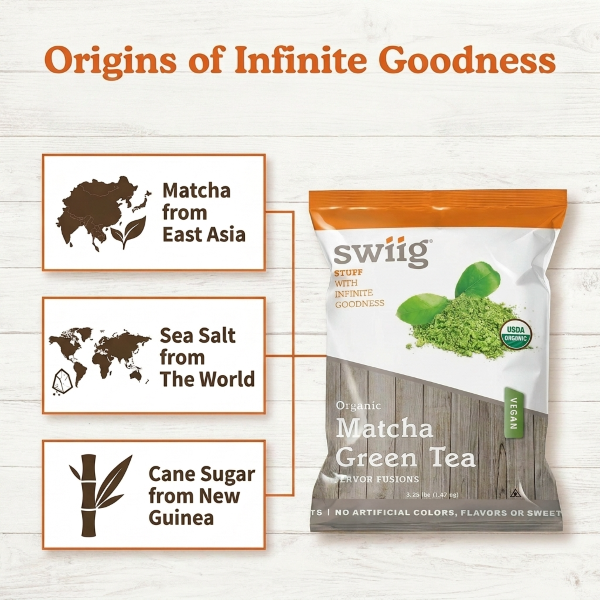 Flavor Fusion Organic Matcha Green Tea Latte - swiig