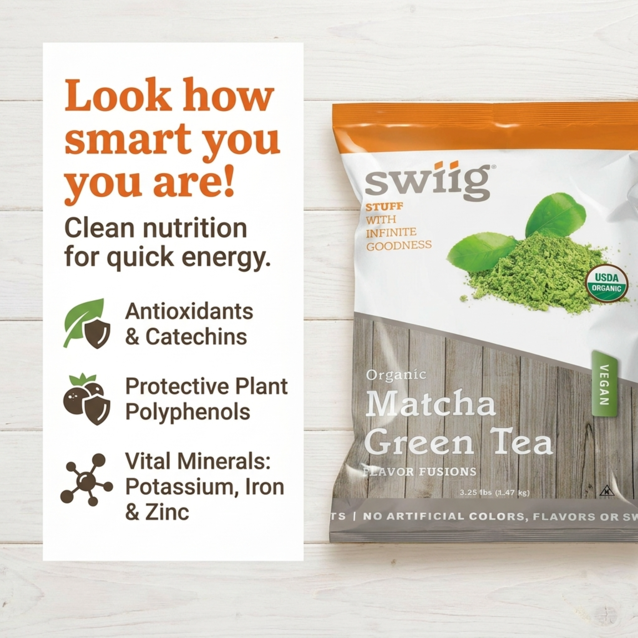 Flavor Fusion Organic Matcha Green Tea Latte - swiig