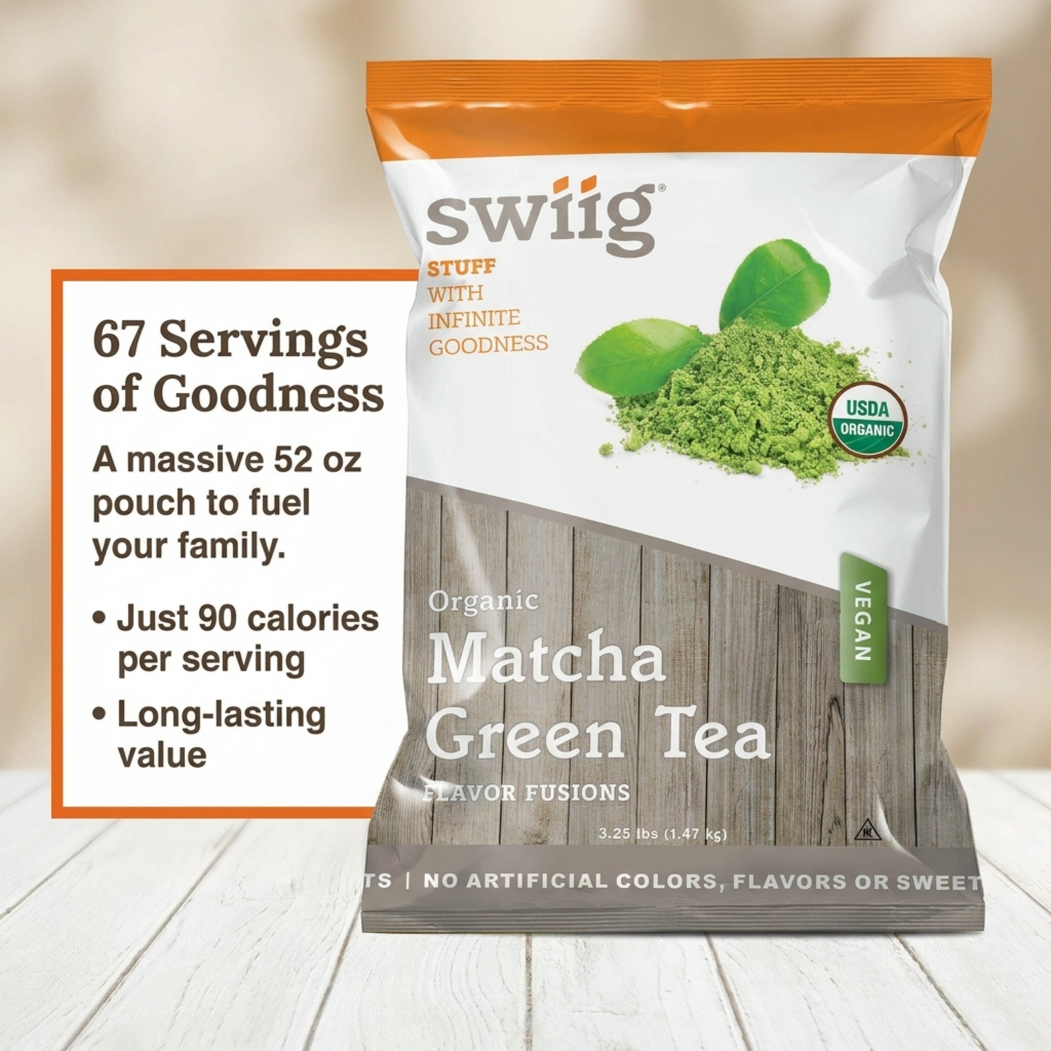 Flavor Fusion Organic Matcha Green Tea Latte - swiig
