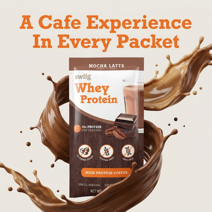 swiig Single Serve Whey Mocha Latte 10pk