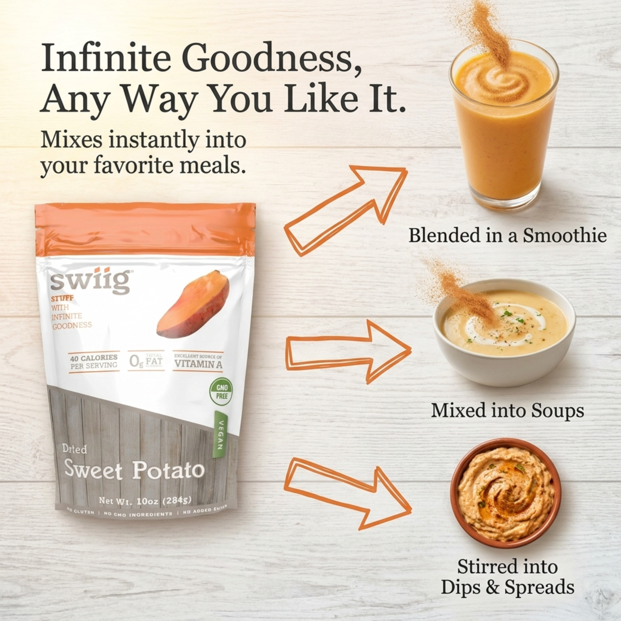 Dried, Sweet Potato 10oz