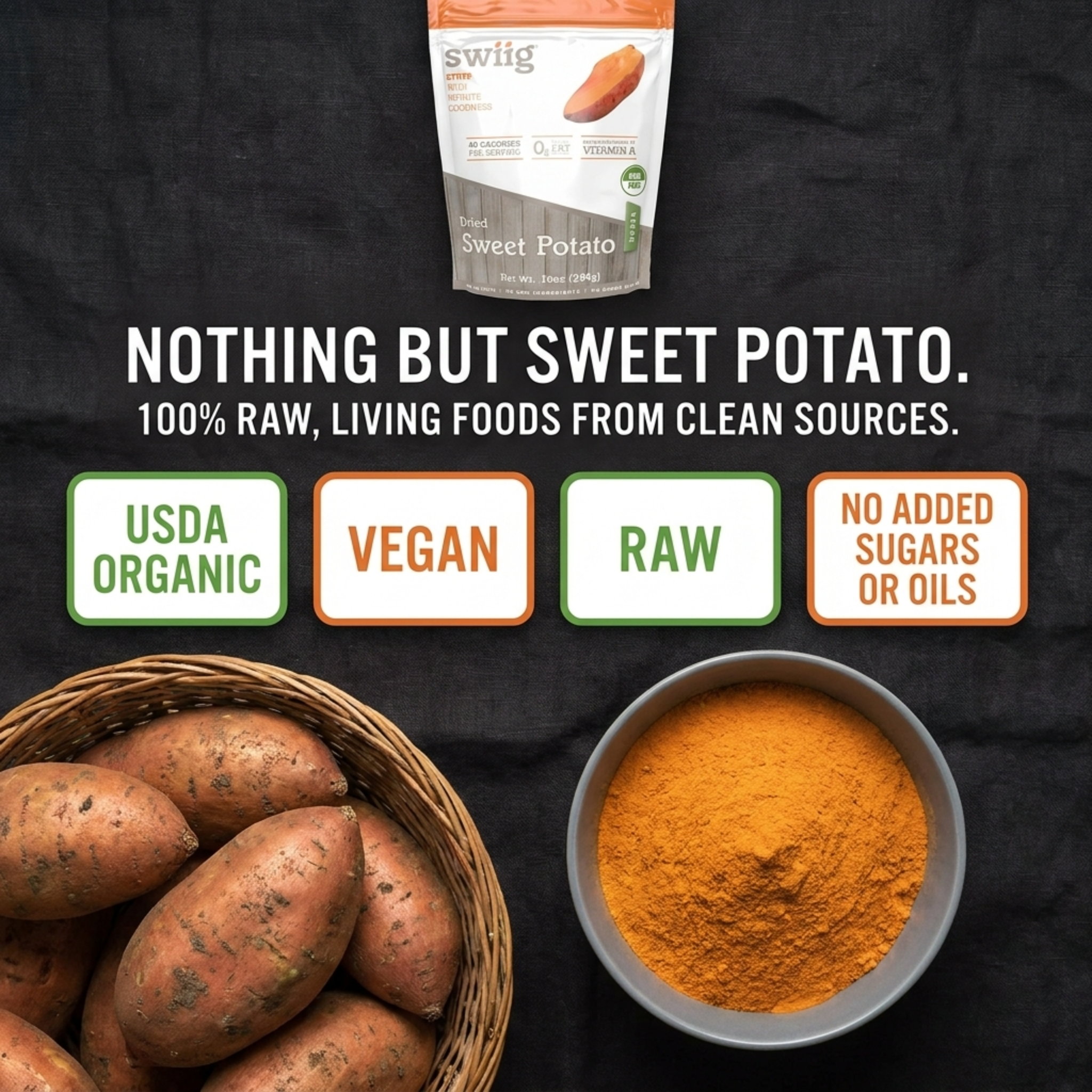 Dried, Sweet Potato 10oz
