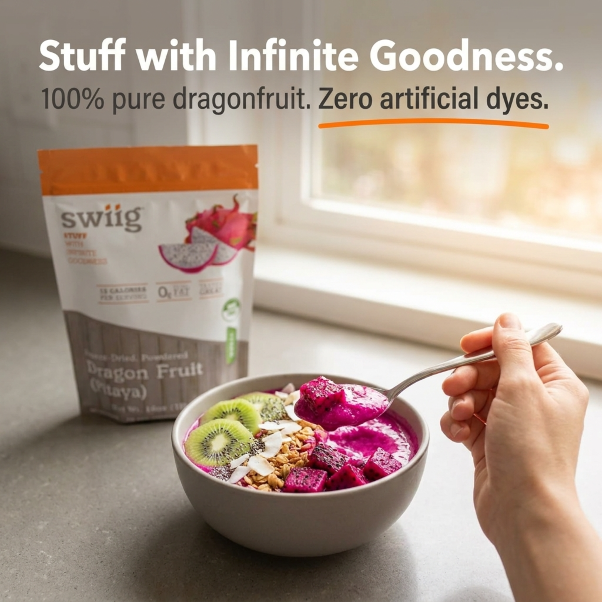 Freeze-Dried Dragonfruit