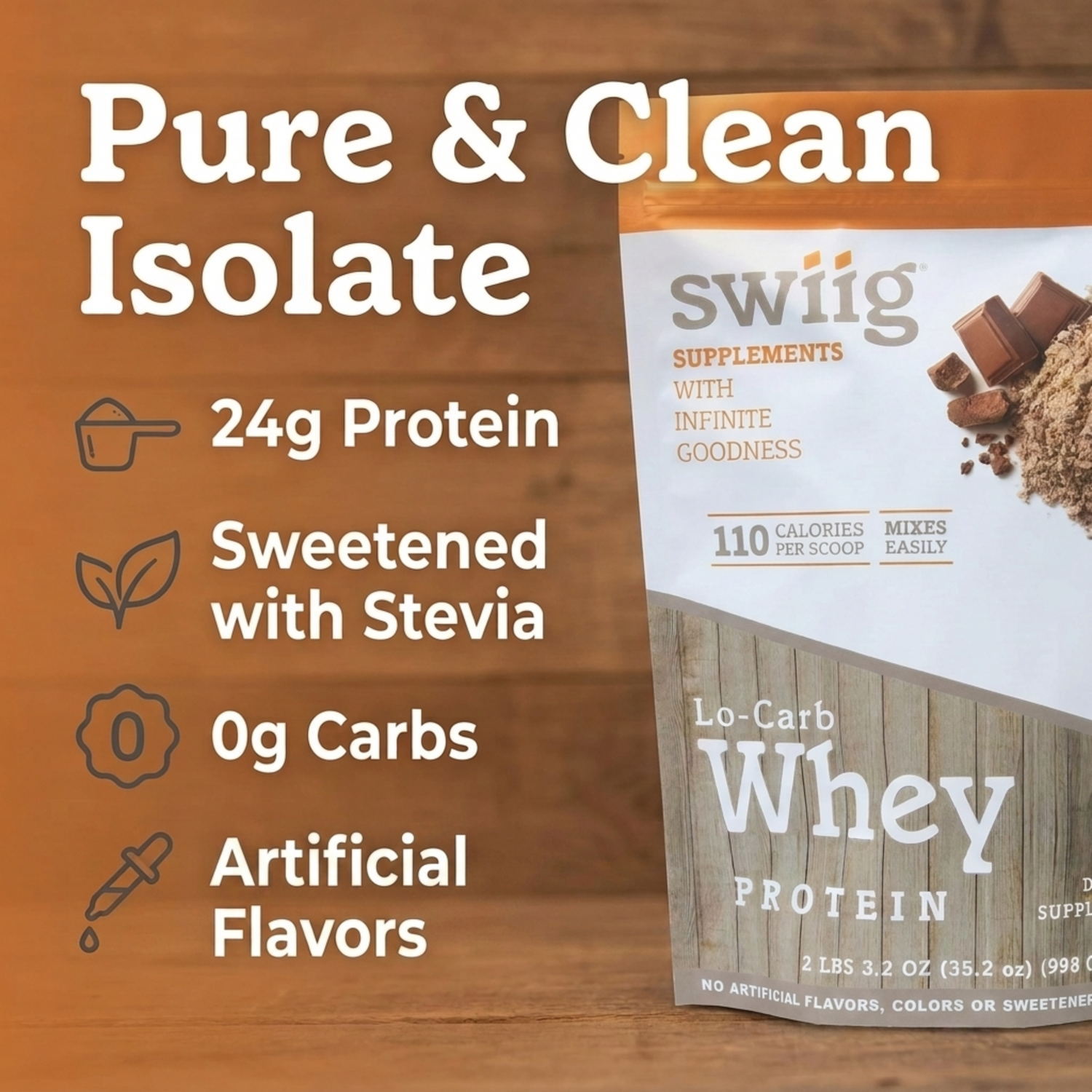 Chocolate Lo-Carb Whey Protein Isolate