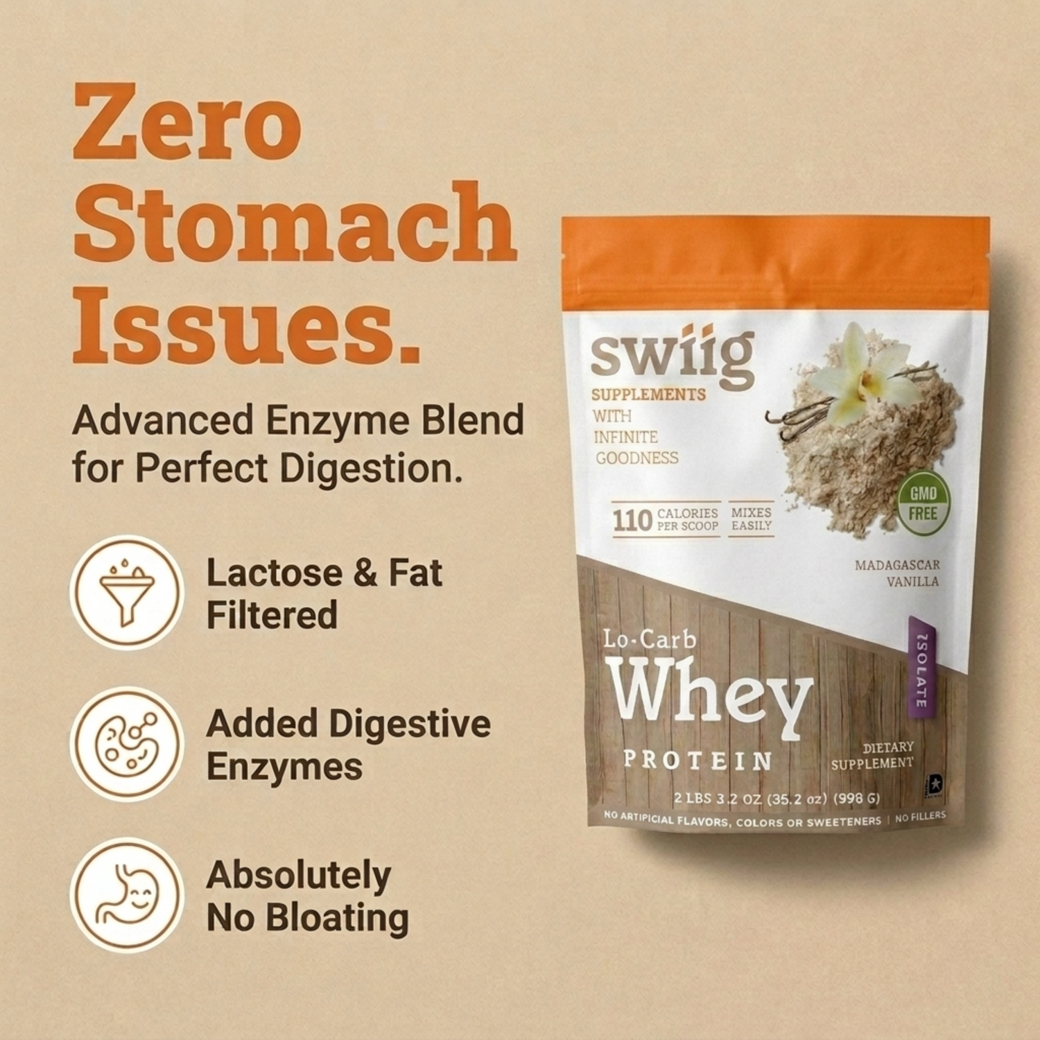 Vanilla Lo-Carb Whey Protein Isolate